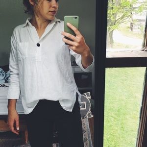 Cute summer lightweight white top size small